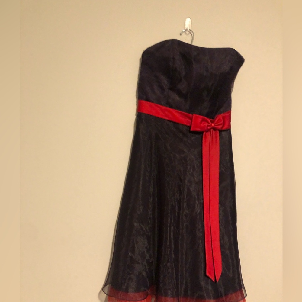 Elegant Black and Red Kids Dress